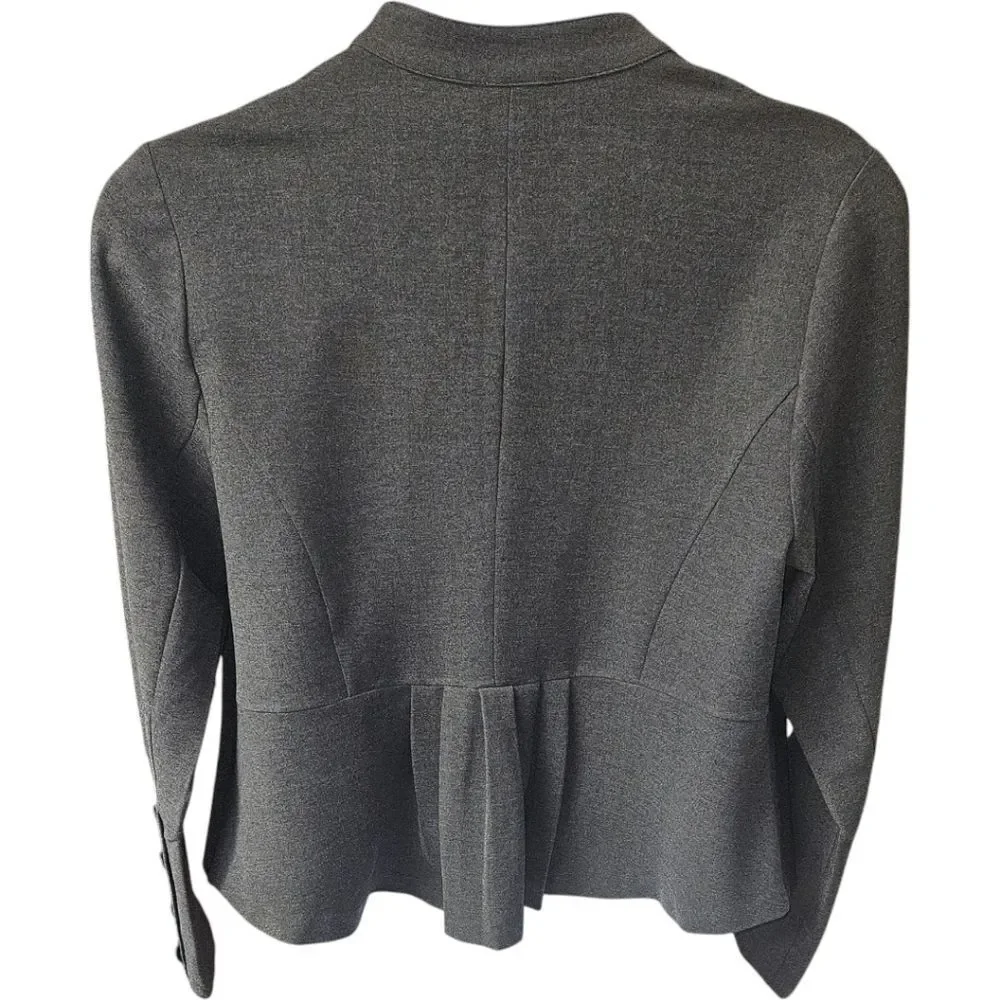 TORRID 2X gray twill fabric open mixed anorak Jacket/Blazer - Picture 8 of 13